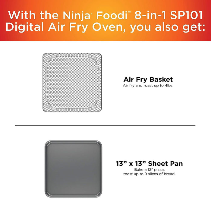 Ninja SP100 Foodi Digital Air Fry Oven, Black Refurbished