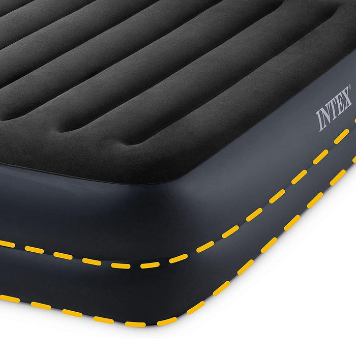 Intex Dura Beam Standard Pillow Rest Classic Airbed with Internal Pump, Full