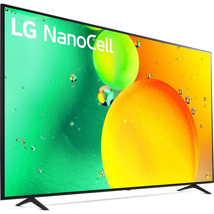LG 75NANO75UQA 75-Inch HDR 4K UHD Smart NanoCell LED TV (2022) - Open Box