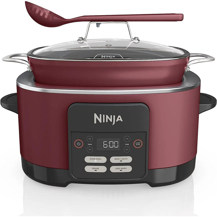 Ninja Foodi PossibleCooker 8-in-1 8.5 Quart Multi-Cooker, Cherry Tarte - Refurbished