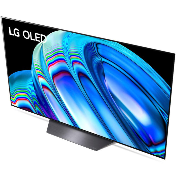 LG 55 Inch HDR 4K Smart OLED TV Renewed with Monster Cable Bundle