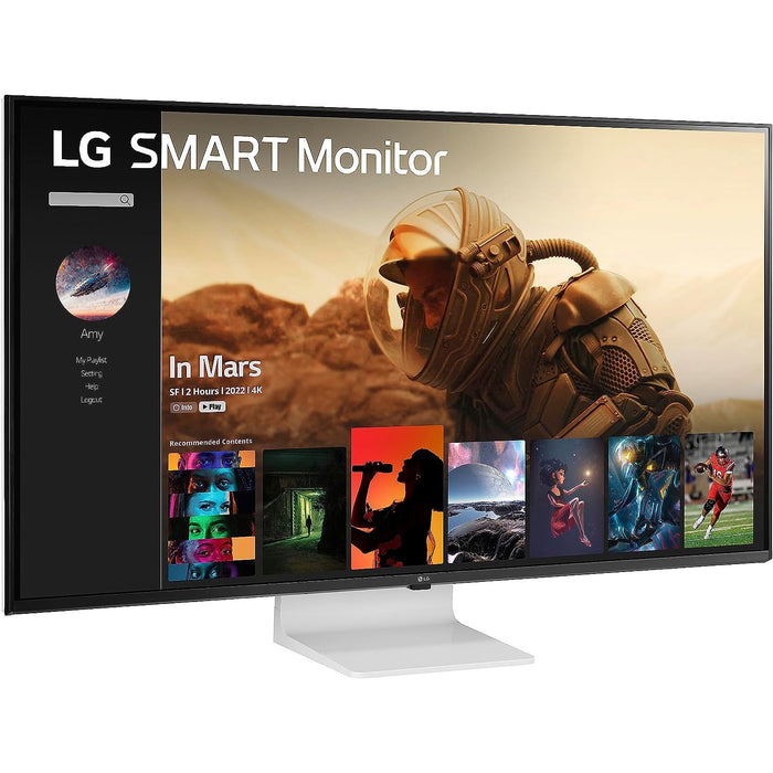LG 43" 4K UHD IPS Smart Monitor with webOS (43SQ700S-W)