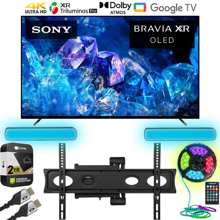 Sony Bravia XR 55" 4K HDR OLED Smart TV Refurb. +Monster Wall Mount + Warranty Bundle