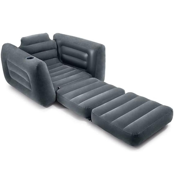 Intex Intex 66551EP Inflatable Pull-Out Sofa Chair: Built-in Cupholder