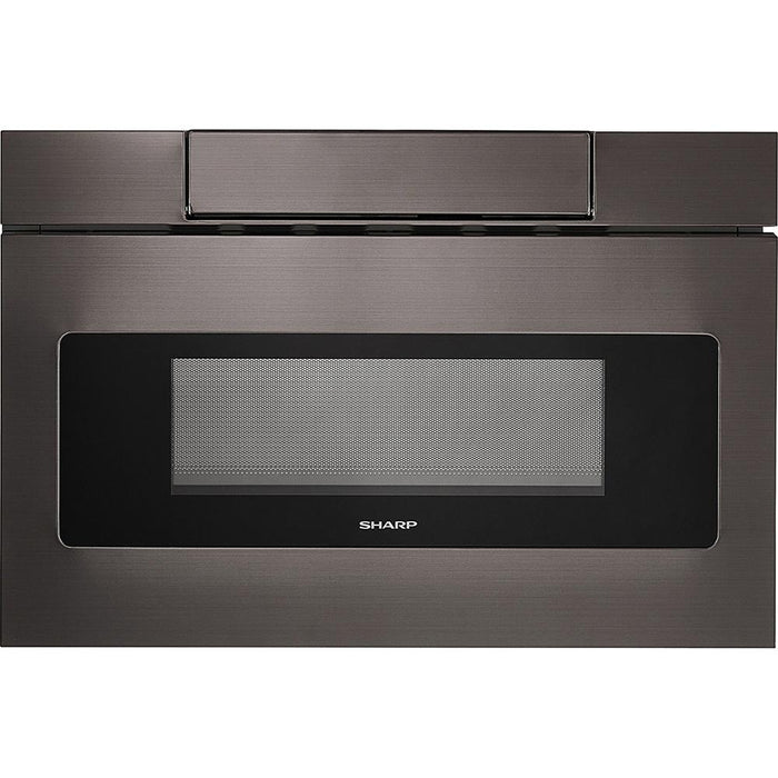 Sharp 24" 1.2 cu. ft. 950W Microwave Drawer Oven, Black Stainless Steel (SMD2470AH)