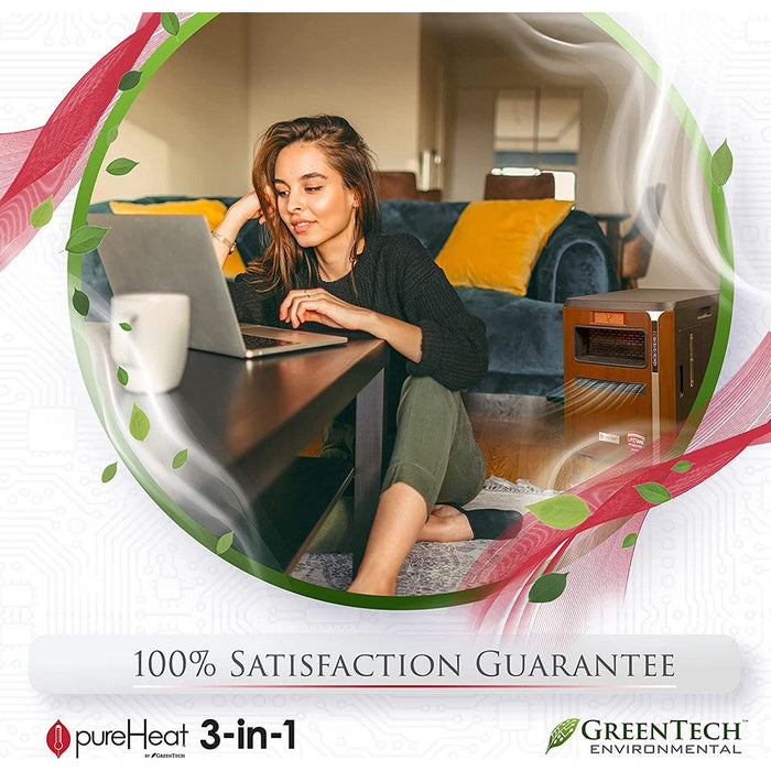 Greentech pureHeat 3-in-1 Indoor Heater, Air Purifier, and Humidifier - Open Box