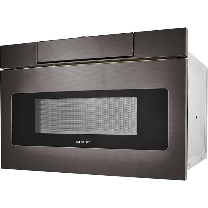 Sharp 24" 1.2 cu. ft. 950W Microwave Drawer Oven, Black Stainless Steel - Open Box