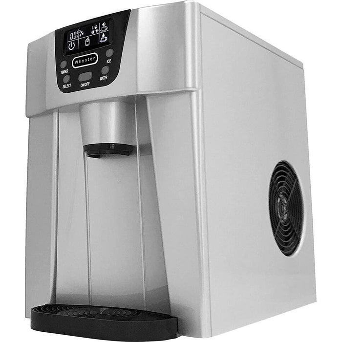 Whynter Countertop Direct Connection Ice Maker and Water Dispenser, Silver - Open Box