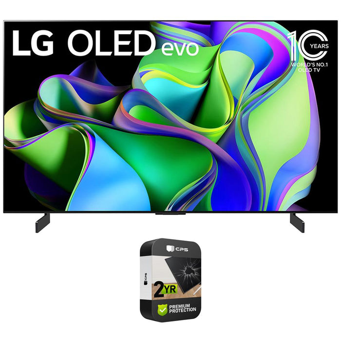 LG OLED evo C3 55 Inch HDR 4K Smart OLED TV (2023) + 2 Year Extended Warranty