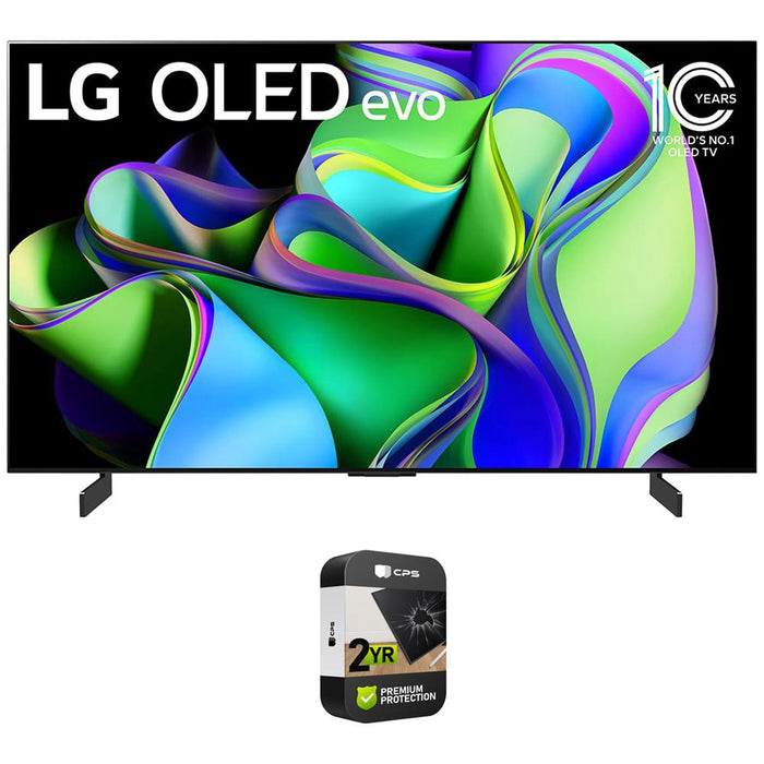 LG OLED evo C3 77 Inch HDR 4K Smart OLED TV (2023) + 2 Year Extended Warranty