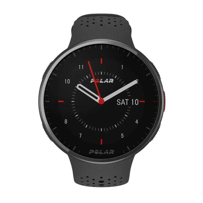 Polar Pacer Pro Advanced GPS Running Watch, Grey/Black