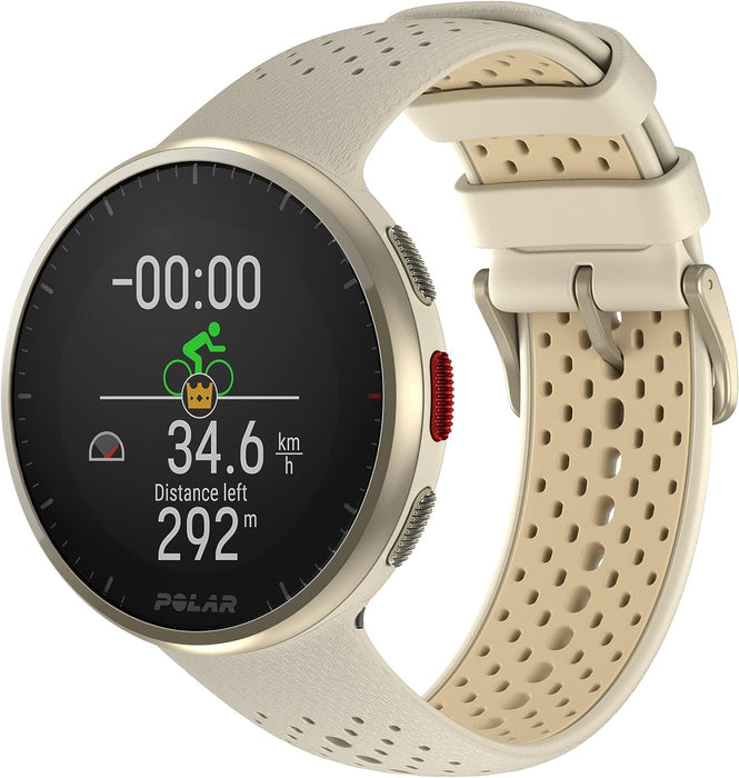Polar Pacer Pro Advanced GPS Running Watch Monitor & Activity Tracker (Champagne/Gold)