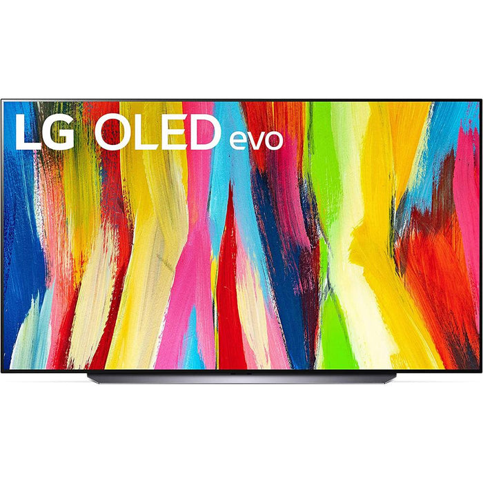 LG 83 Inch HDR 4K Smart OLED TV 2022 Renewed with Monster Cable Bundle