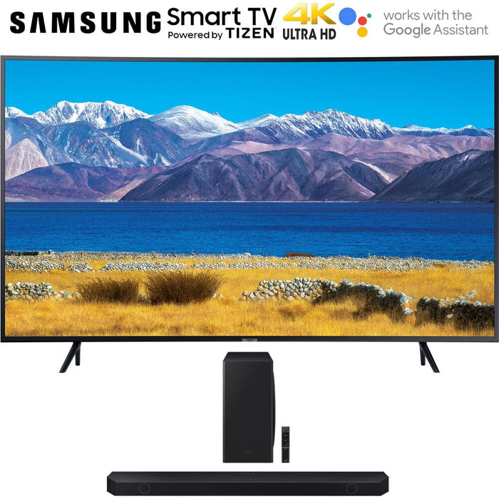 Samsung 55" HDR 4K UHD Smart Curved TV (2020) + Q-series 5.1.2 ch. Wireless Soundbar