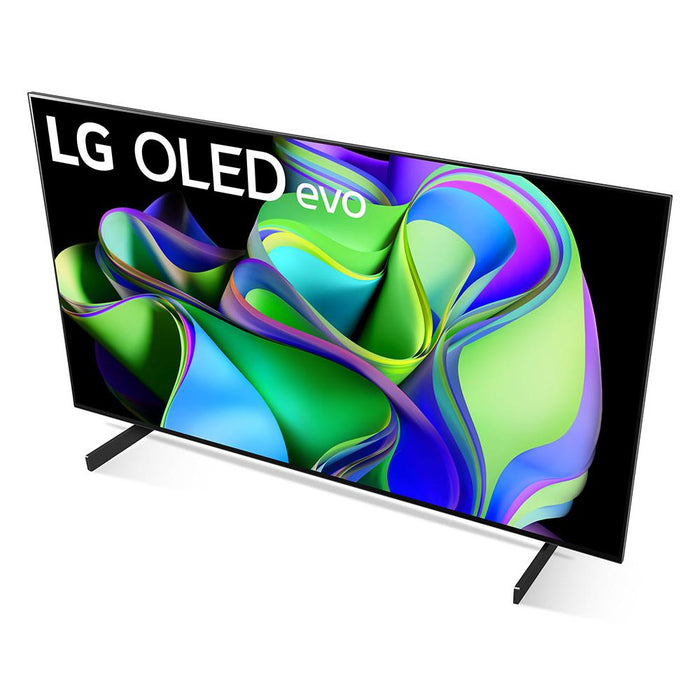 LG OLED evo C3 55 Inch HDR 4K Smart OLED TV 2023 with Movies Streaming Bundle