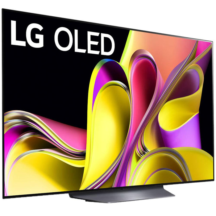 LG 55 Inch Class B3 series OLED 4K UHD Smart webOS TV + Movies Streaming Bundle