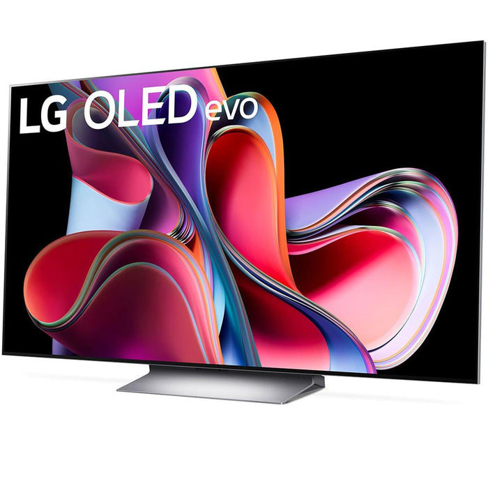 LG OLED evo G3 77 Inch 4K Smart TV (2023) with Deco Gear Home Theater Bundle