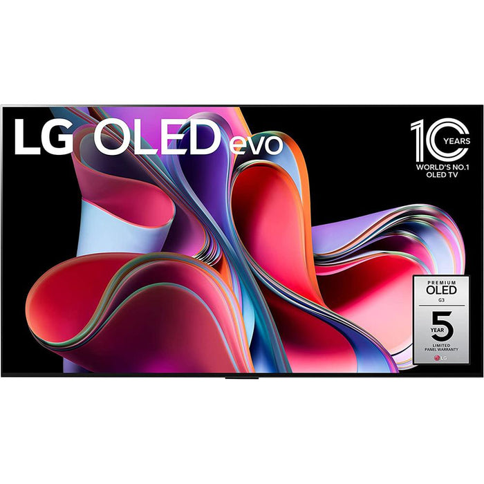 LG OLED evo G3 65 Inch 4K Smart TV (2023) with Deco Gear Home Theater Bundle