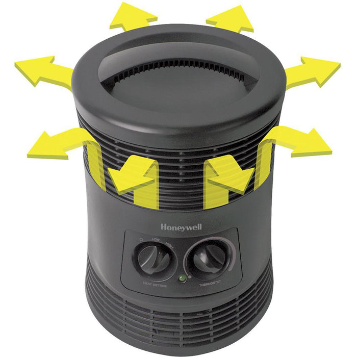 Honeywell 360 Surround Heater, Slate Gray (Refurbished) - Open Box