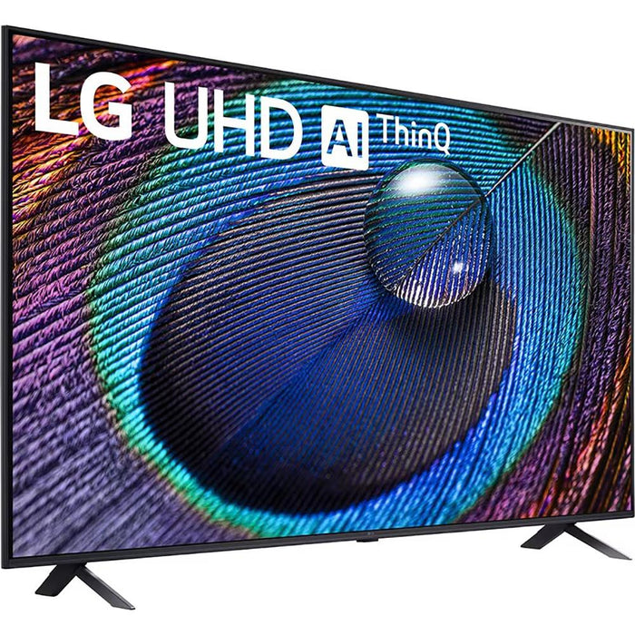 LG 75" UR9000 Series LED 4K UHD Smart webOS TV with Deco Gear Home Theater Bundle