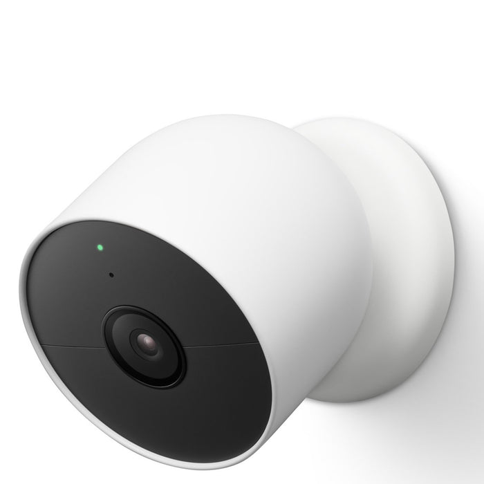 Google Nest Cam (Outdoor or Indoor, Battery) 2-Pack in Snow (GA01894-US) Refurbished