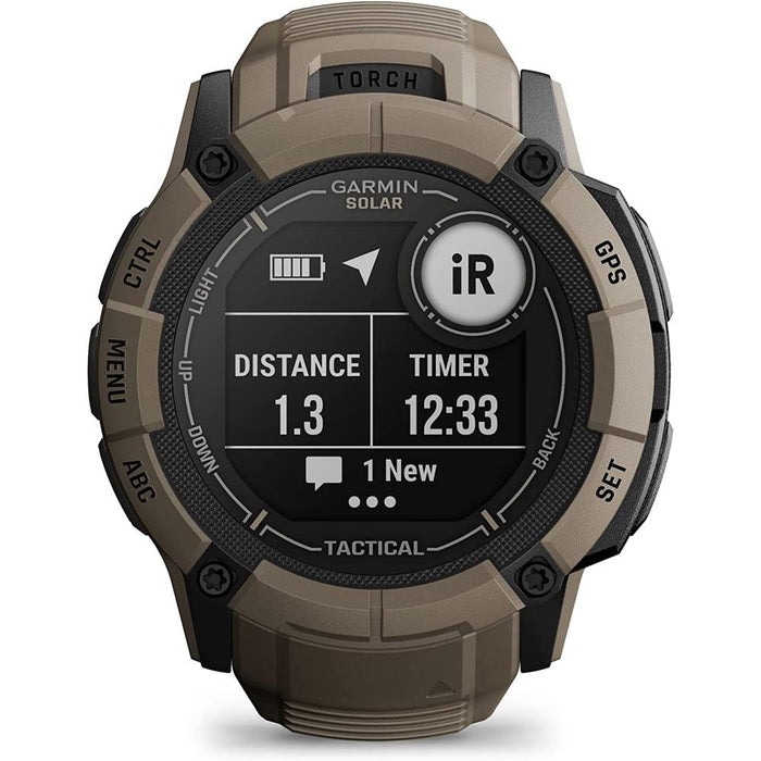 Garmin Instinct 2X Solar GPS Smartwatch Tactical Edition Tan + 2 Year Warranty