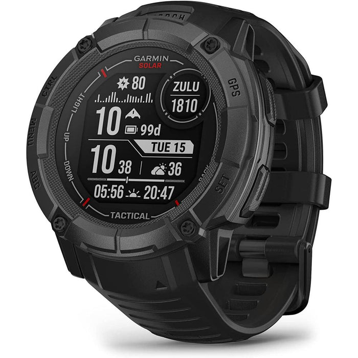 Garmin Instinct 2X Solar GPS Smartwatch Tactical Edition Black + 2 Year Warranty