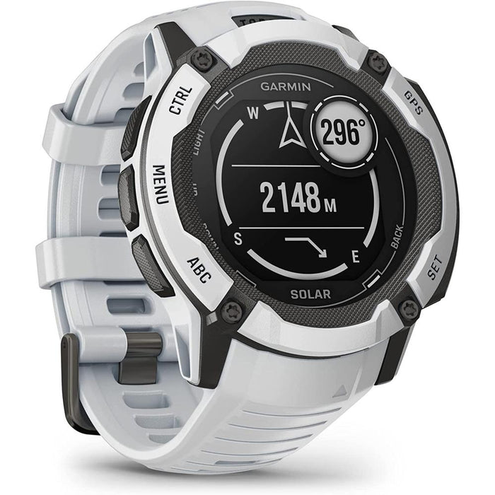 Garmin Instinct 2X Solar Rugged GPS Smartwatch Whitestone + 2x Tactical Bracelet