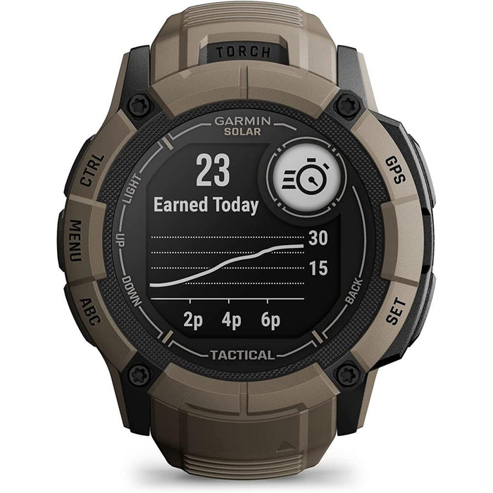 Garmin Instinct 2X Solar GPS Smartwatch Tactical Edition Tan with 2x Bracelet