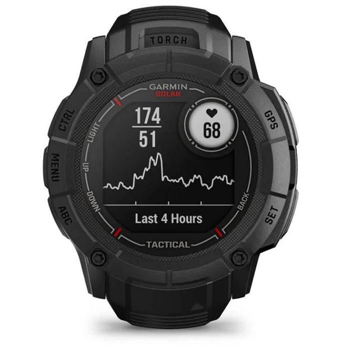 Garmin Instinct 2X Solar GPS Smartwatch Tactical Edition Black with 2x Bracelet
