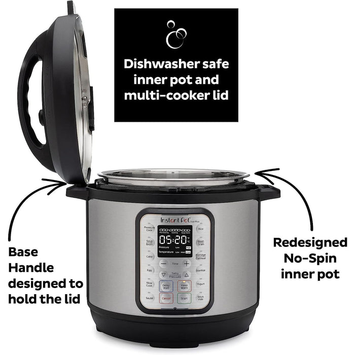 Instant Pot Duo Plus 9-in-1 Electric Pressure Cooker, 6 Quart, Stainless Steel, Refurbished