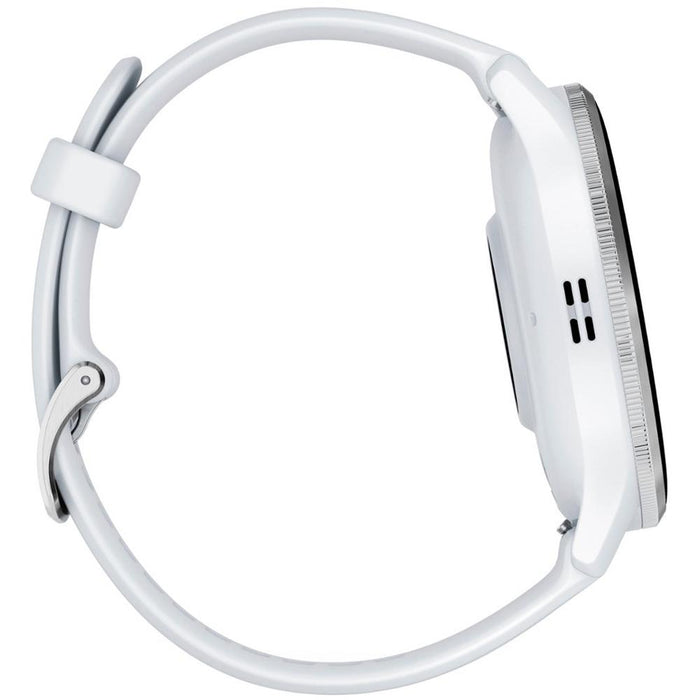 Garmin Venu 3 Health Fitness GPS Smartwatch Silver Steel Bezel w/Whitestone Case (45mm)