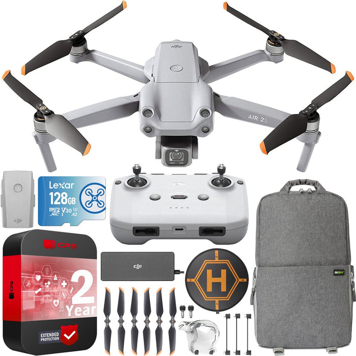 DJI Air 2S Drone 5.4K Video Quadcopter + Extended Warranty Pro Expedition Bundle