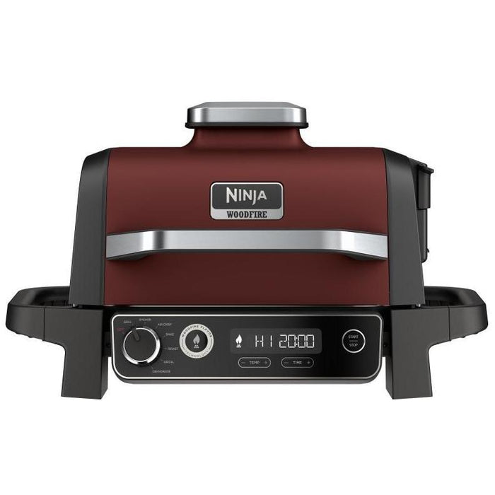 Ninja Woodfire Outdoor Grill and Smoker, Red -  Factory Refurbished