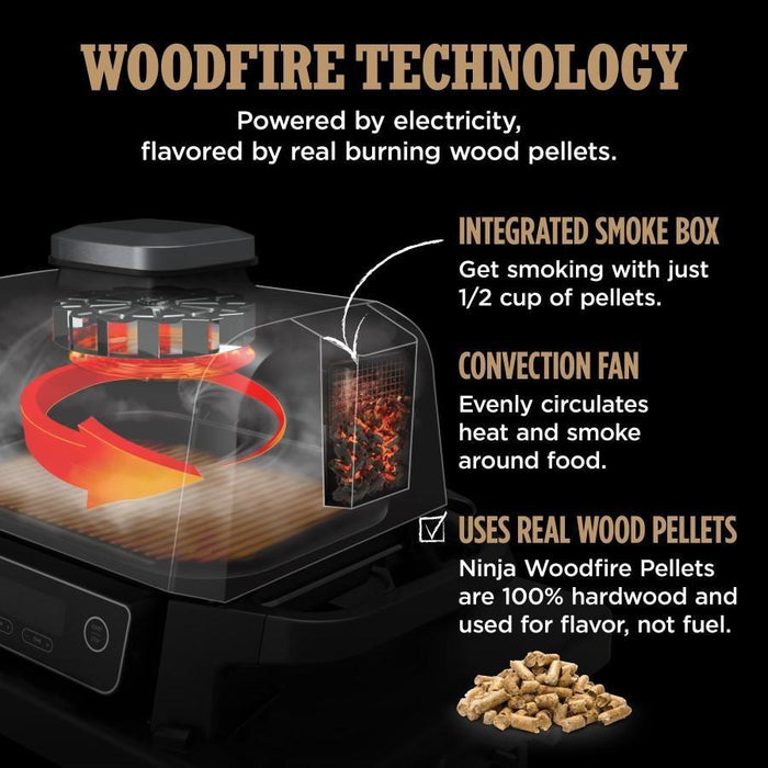 Ninja Woodfire Outdoor Grill in Red, OG701RD