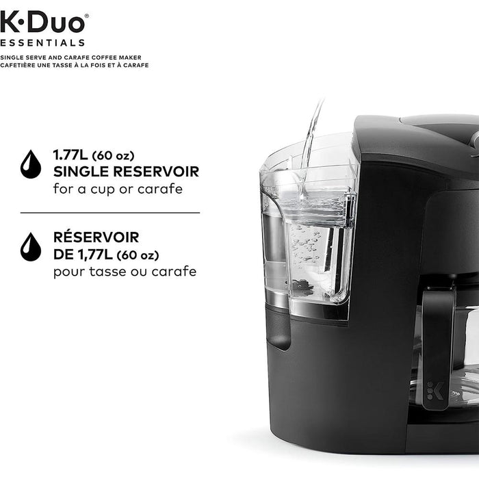 Keurig K-Duo Essentials 2-in-1 Coffee Maker for K-Cup Pods/12-Cup Carafe Renewed