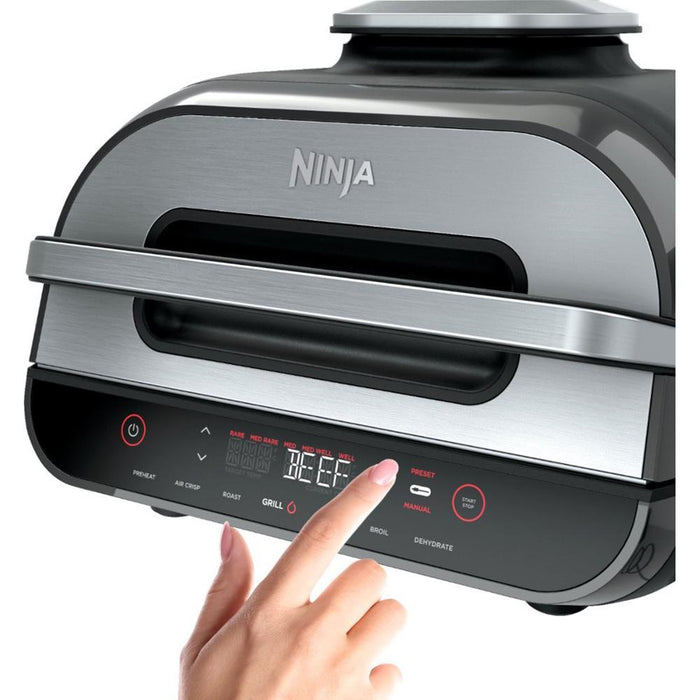 Ninja FG551 Foodi Smart XL 6-in-1 Indoor Grill w/ 4-Quart Air Fryer - Factory Renewed