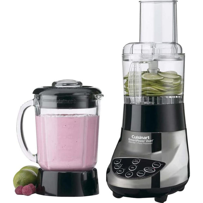 Cuisinart BFP-703BC Smart Power Duet Blender and Food Processor, Brushed Chrome - Open Box