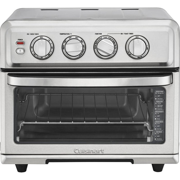 Cuisinart 8-in-1 Air Fryer and Convection Toaster Oven, Stainless - Refurbished (TOA-70FR)