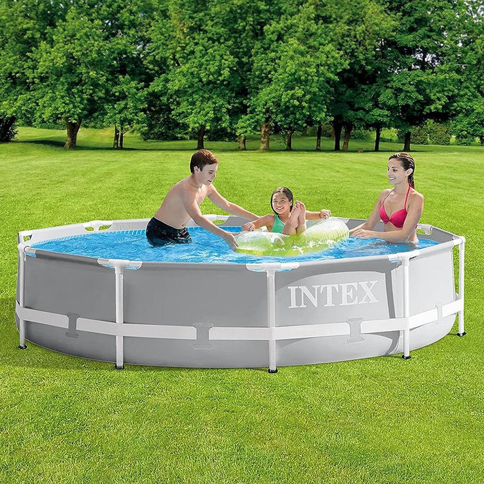 Intex Prism Frame Pool Set with Filter Pump 10ft x 30in - 26701EH - Open Box