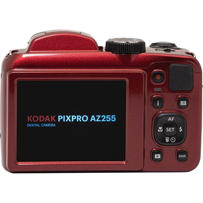 Kodak PIXPRO Astro Zoom AZ255-RD 16MP Digital Camera, 25X Optical Zoom, Red - Open Box