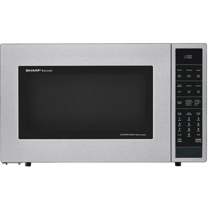 Sharp 1.5 Cu.Ft. 900W Carousel Countertop Microwave Oven with 3 Year Warranty