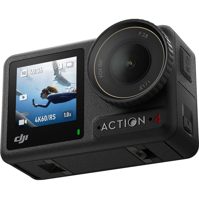 DJI Osmo Action 4 Adventure Combo - 4K Action Camera + Battery Case - Open Box