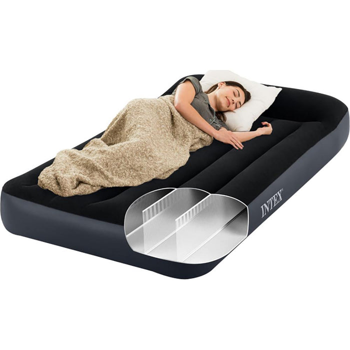 Intex Dura Beam Standard Pillow Rest Classic Airbed w/ Internal Pump, Twin - Open Box