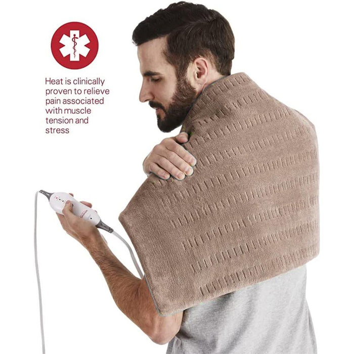 Sunbeam Heating Pad for Back, Neck, and Shoulder 6 Heat Settings, XXL - Open Box
