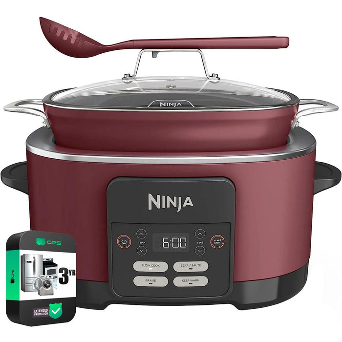 Ninja Foodi 8-in-1 8.5 Quart Multi-Cooker Cherry Renewed with 3 Year Warranty