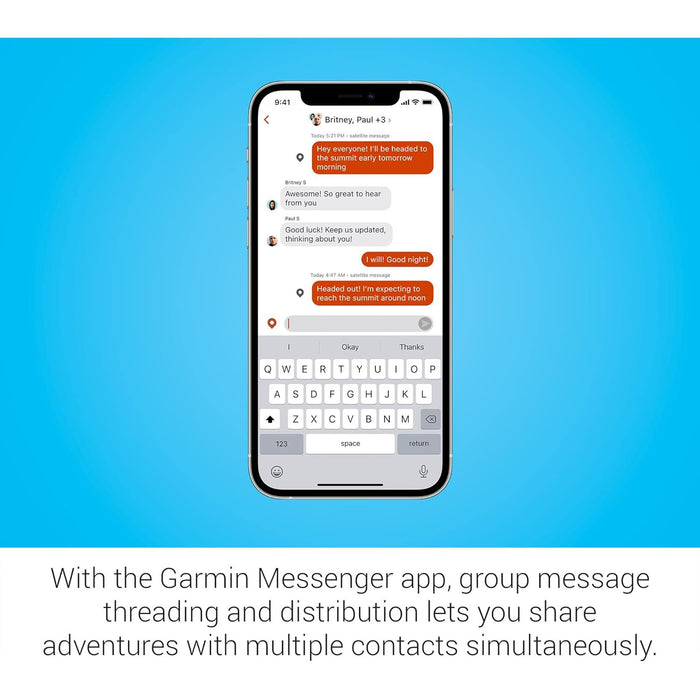 Garmin inReach Messenger Handheld Satellite Communicator, Global Two-Way Messaging