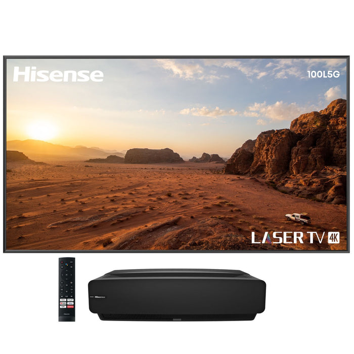 Hisense L5G 4K UHD Laser TV Ultra Short Throw Projector w/ 100" ALR Screen (Refurbished)