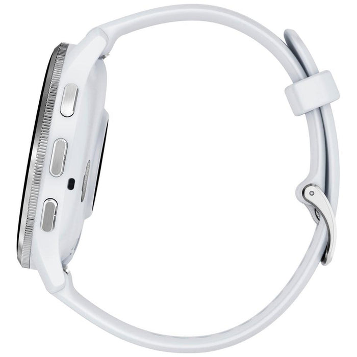 Garmin Venu 3 Fitness GPS Smartwatch Silver Steel Bezel w/Whitestone Case +Warranty Kit