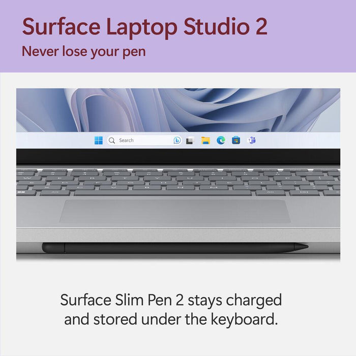 Microsoft Surface Laptop Studio 2 14.4in Touchscreen  i7, 16GB RAM, 512GB SSD, Platinum